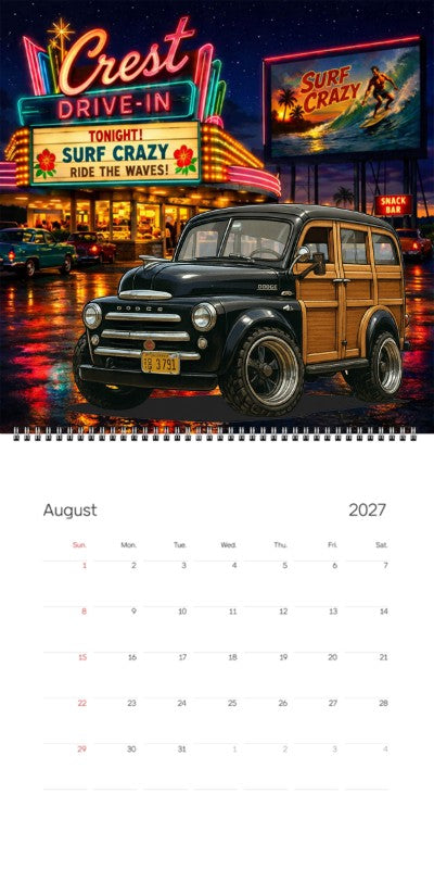 2027 Woodie Neon Calendar DG3791-CA