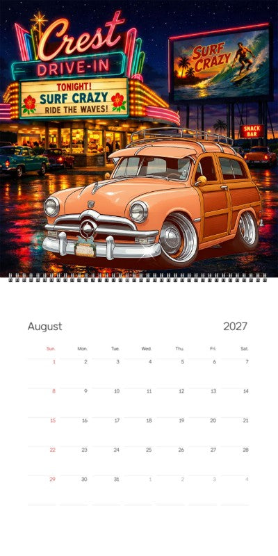 2027 Woodie Neon Calendar HV1950-CA