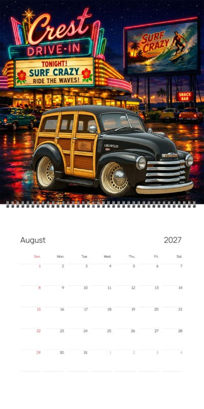 2027 Woodie Neon Calendar HV297T-CA