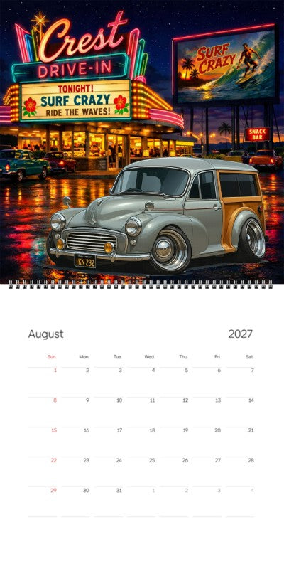 2027 Woodie Neon Calendar IKN232-CA