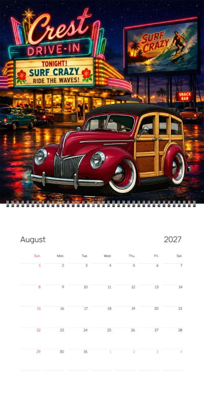 2027 Woodie Neon Calendar JIMZ39-CA