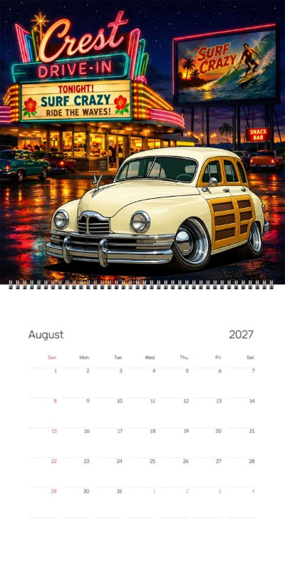 2027 Woodie Neon Calendar KRZ4NU-CA