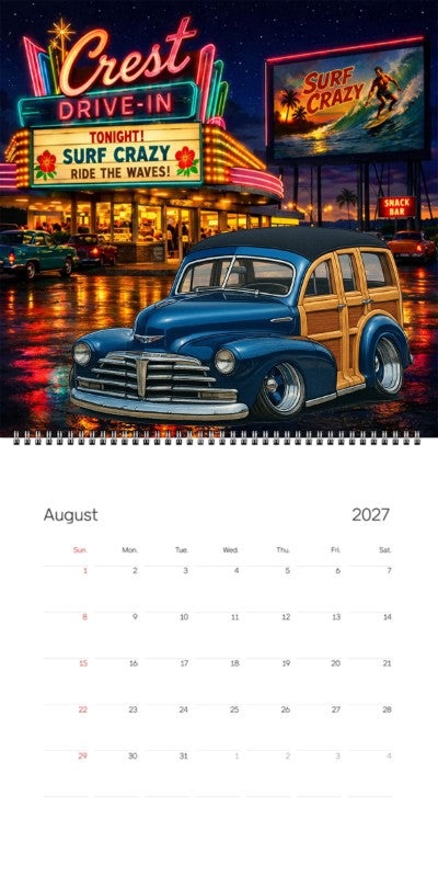2027 Woodie Neon Calendar LOZ779-CA