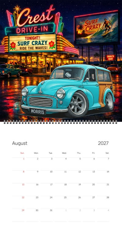 2027 Woodie Neon Calendar MYMORIS-CA