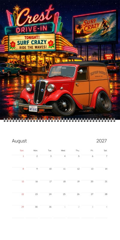 2027 Woodie Neon Calendar SWTBUNS-CA