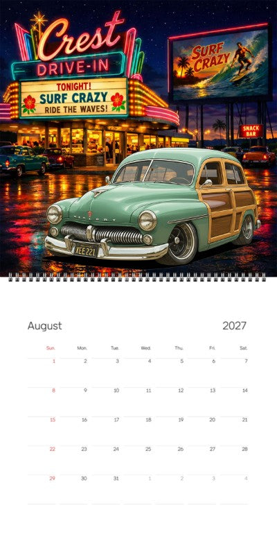2027 Woodie Neon Calendar XEE221-CA