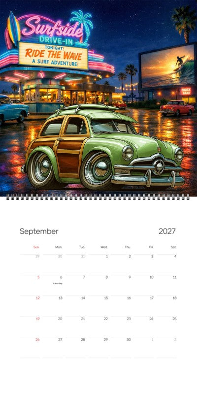 2027 Woodie Neon Calendar 100002-XX