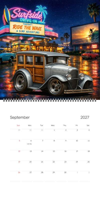 2027 Woodie Neon Calendar 100004-XX