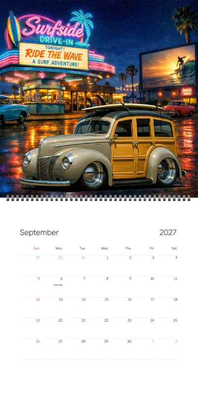 2027 Woodie Neon Calendar 100005-XX