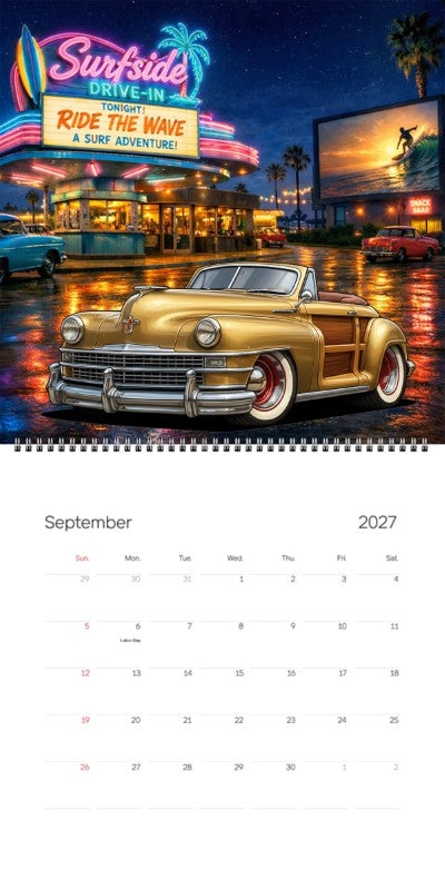 2027 Woodie Neon Calendar 100006-XX