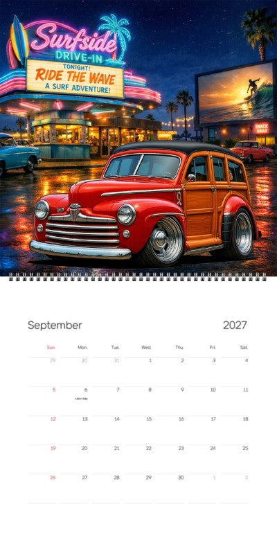 2027 Woodie Neon Calendar 100008-XX