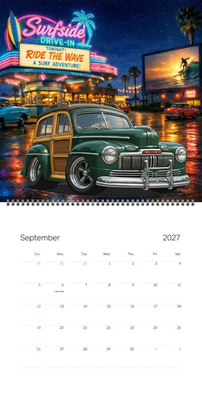 2027 Woodie Neon Calendar 100009-XX