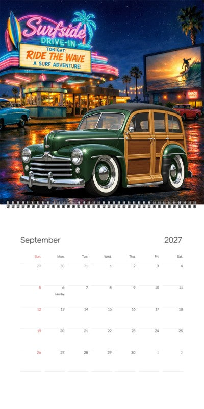 2027 Woodie Neon Calendar 100015-XX