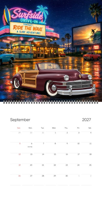 2027 Woodie Neon Calendar 100016-XX