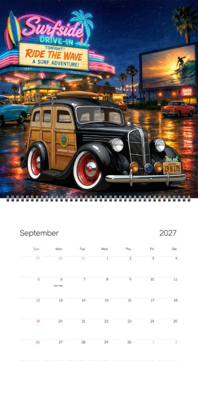 2027 Woodie Neon Calendar 19B175-CA