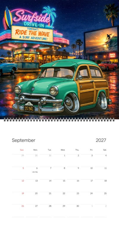 2027 Woodie Neon Calendar 1Y2941-CA