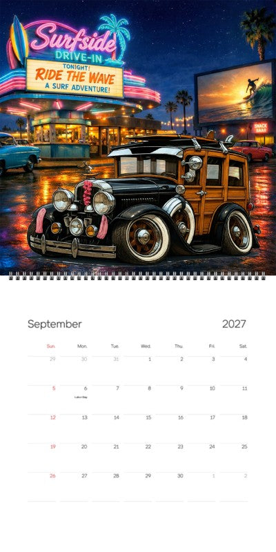 2027 Woodie Neon Calendar 2A5294-CA