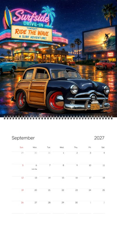 2027 Woodie Neon Calendar 33B2513-CA