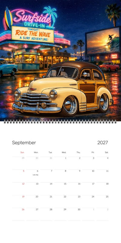 2027 Woodie Neon Calendar 38A9772-CA