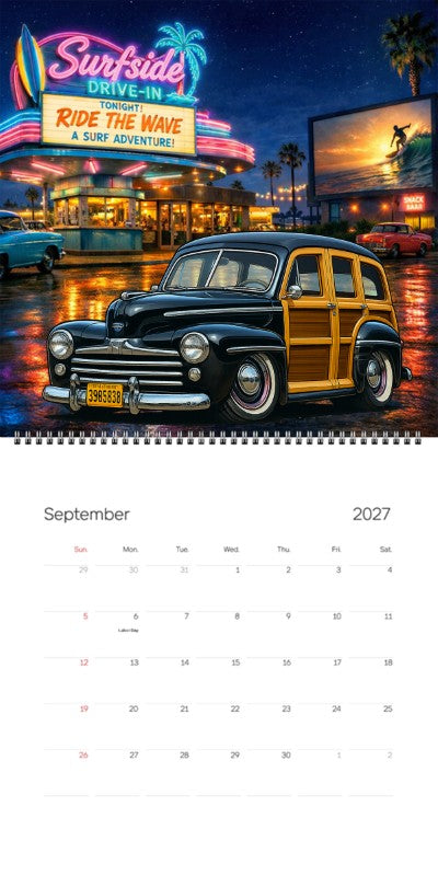 2027 Woodie Neon Calendar 39B6838-CA