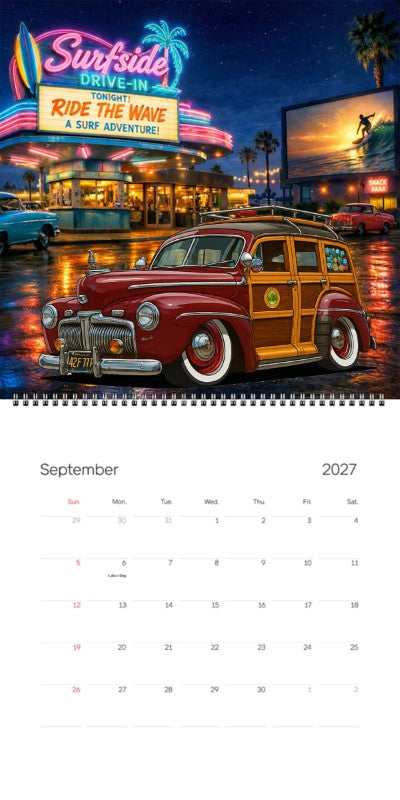 2027 Woodie Neon Calendar 42F777-CA