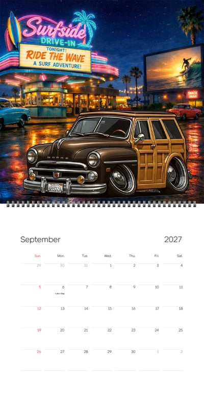 2027 Woodie Neon Calendar 6FEC454-CA