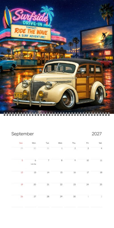 2027 Woodie Neon Calendar 9E9570-CA