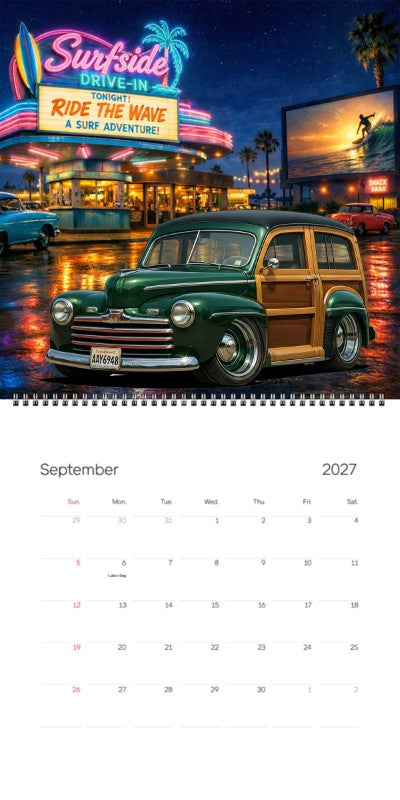 2027 Woodie Neon Calendar AAY6948-WA