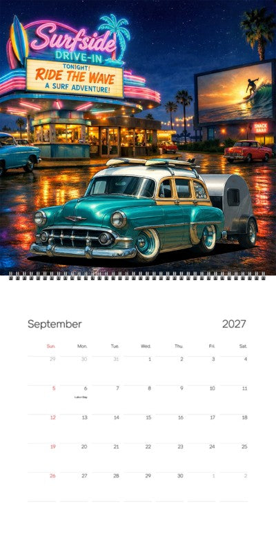 2027 Woodie Neon Calendar B31876-CO