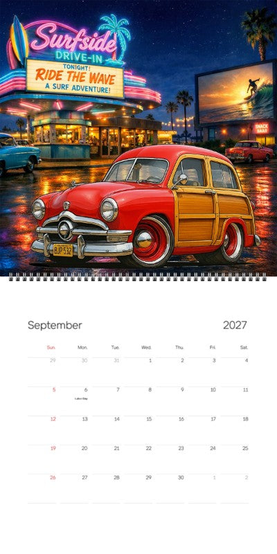 2027 Woodie Neon Calendar BJP532-CA