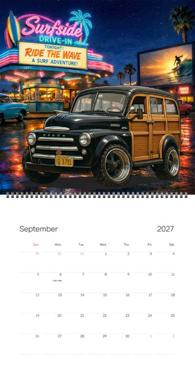 2027 Woodie Neon Calendar DG3791-CA