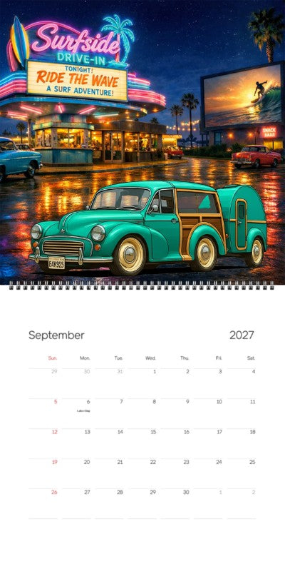 2027 Woodie Neon Calendar EAK925-CA