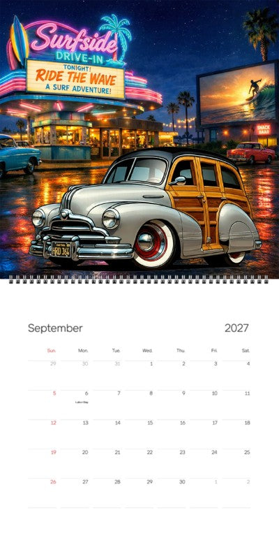 2027 Woodie Neon Calendar HRD364-CA