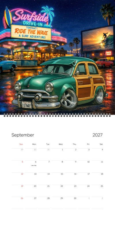 2027 Woodie Neon Calendar IGTAWDY-CA