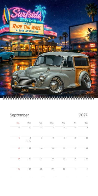 2027 Woodie Neon Calendar IKN232-CA