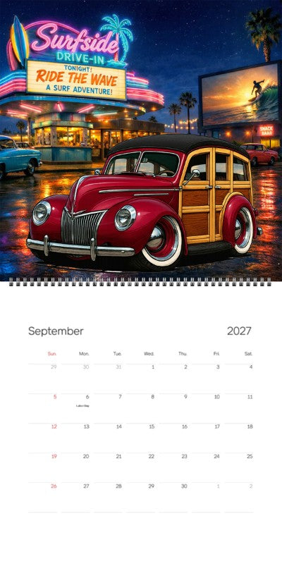 2027 Woodie Neon Calendar JIMZ39-CA
