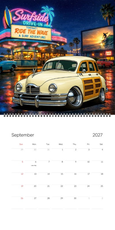 2027 Woodie Neon Calendar KRZ4NU-CA