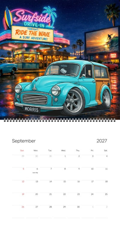 2027 Woodie Neon Calendar MYMORIS-CA