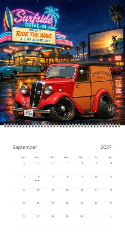 2027 Woodie Neon Calendar SWTBUNS-CA
