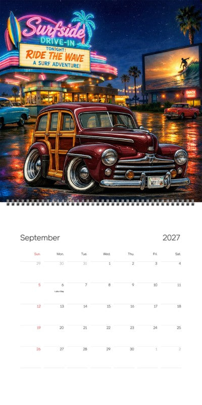 2027 Woodie Neon Calendar WDYFUN-CA