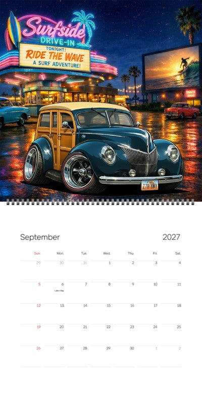 2027 Woodie Neon Calendar Z788WV-UT