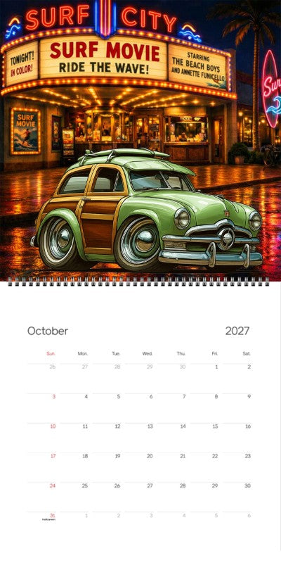 2027 Woodie Neon Calendar 100002-XX