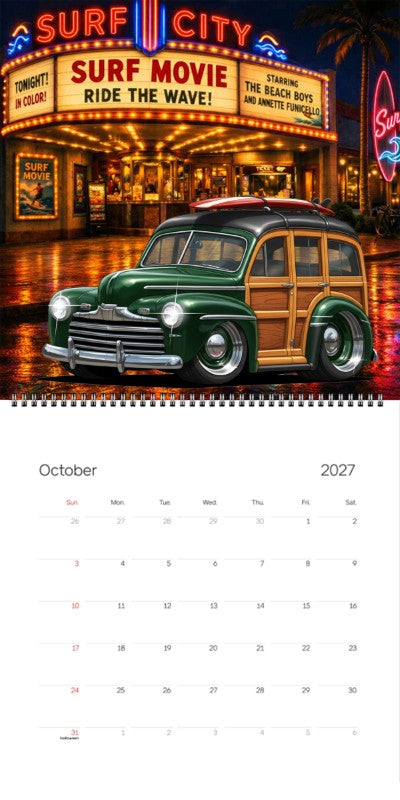 2027 Woodie Neon Calendar 100003-XX