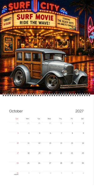 2027 Woodie Neon Calendar 100004-XX