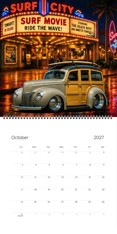 2027 Woodie Neon Calendar 100005-XX