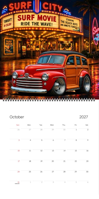 2027 Woodie Neon Calendar 100008-XX