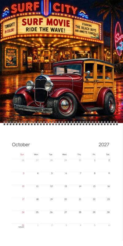 2027 Woodie Neon Calendar 100010-XX