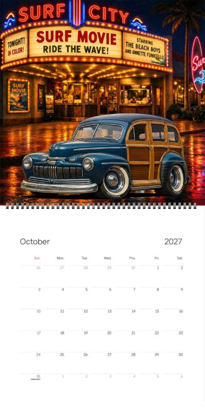 2027 Woodie Neon Calendar 100011-XX
