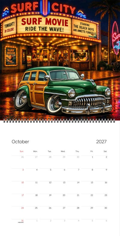 2027 Woodie Neon Calendar 100012-XX