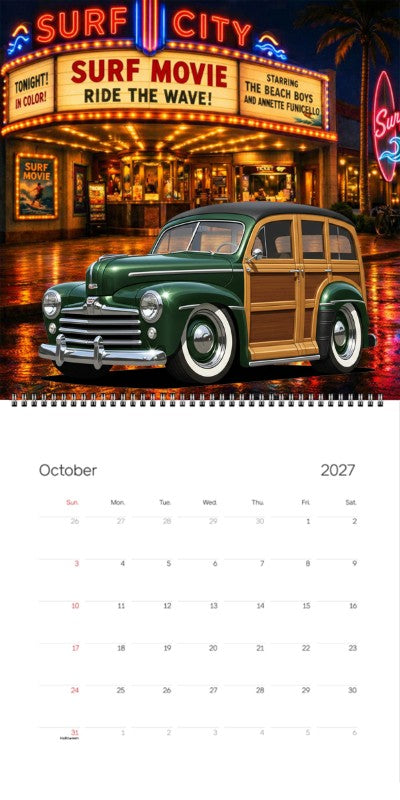 2027 Woodie Neon Calendar 100015-XX